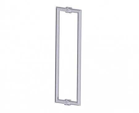 polished chrome door handle