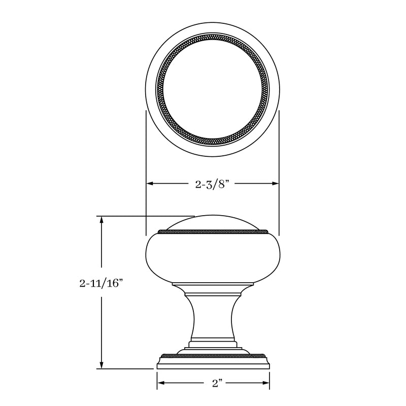 interior knob set