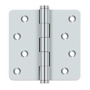 polished chrome hinges