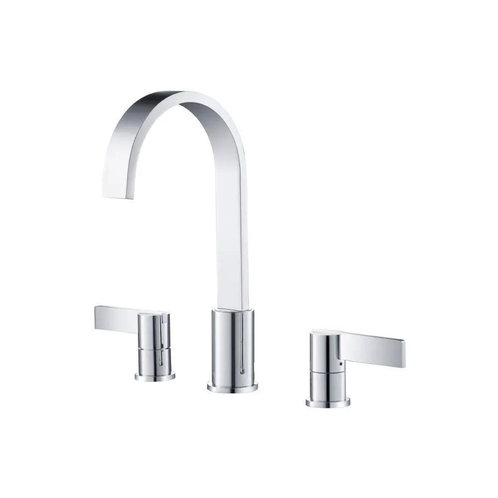 chrome bathroom faucet
