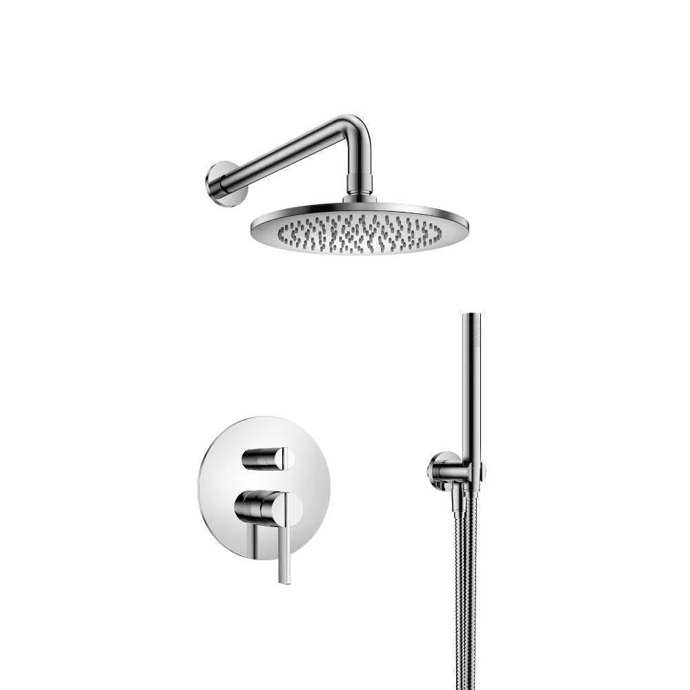 chrome shower set