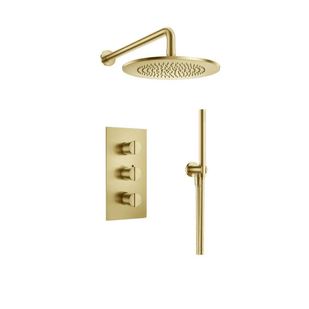 Flusso Serie 145 Two Output Shower Set with Shower Head and Hand Held by Flusso
