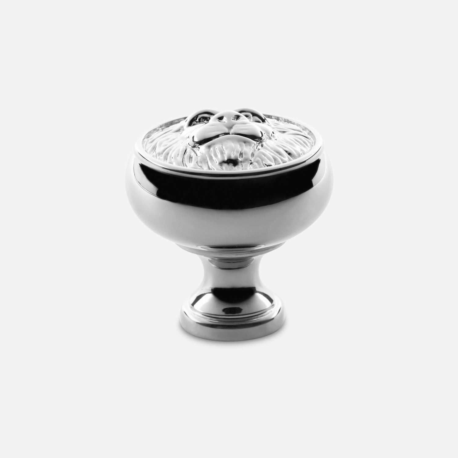 polished chrome knob