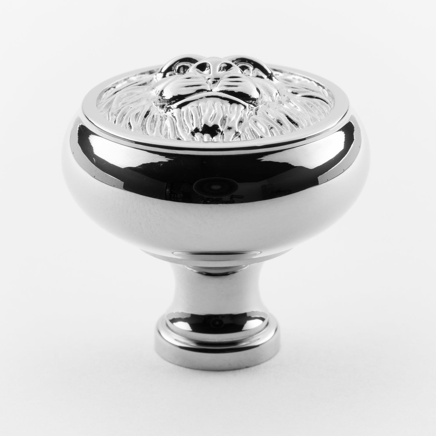 polished chrome knob