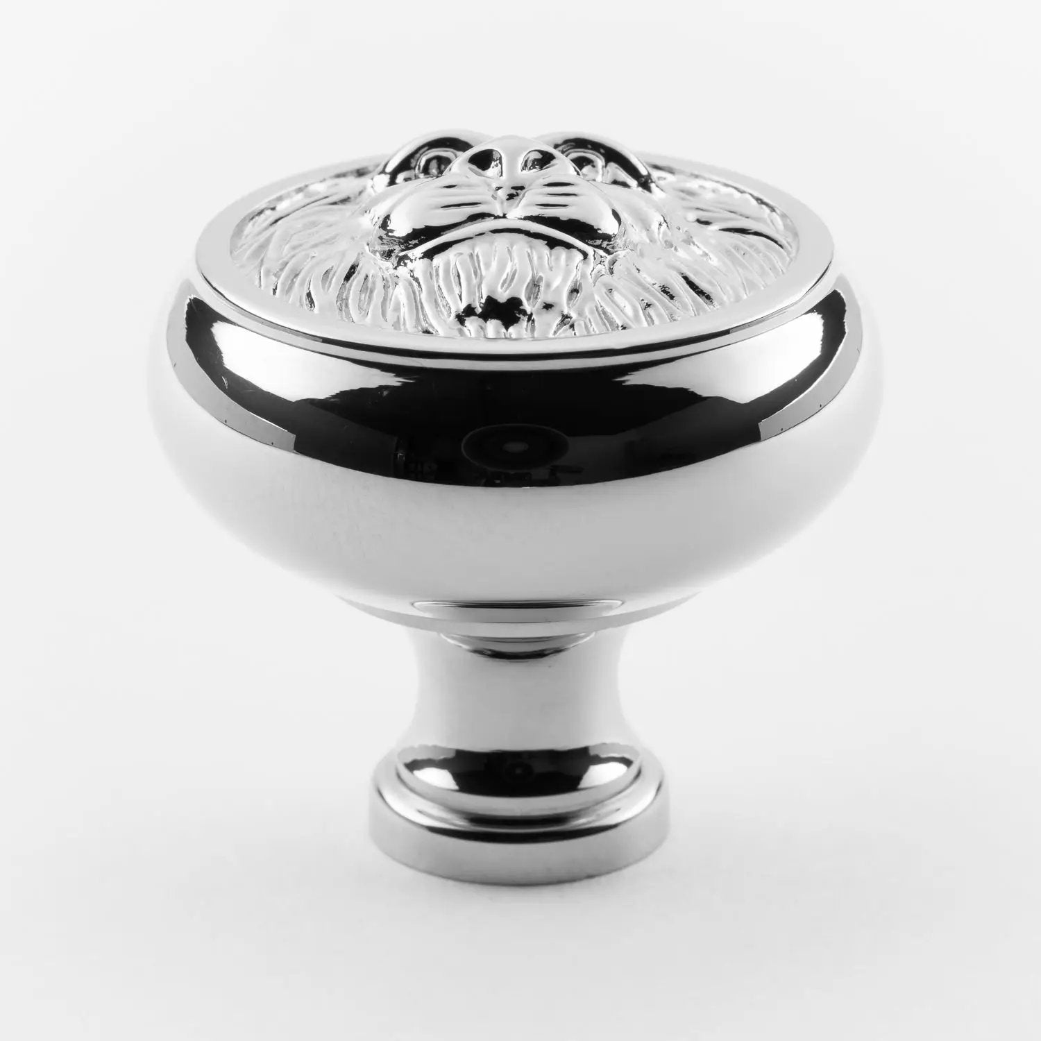 polished chrome knob