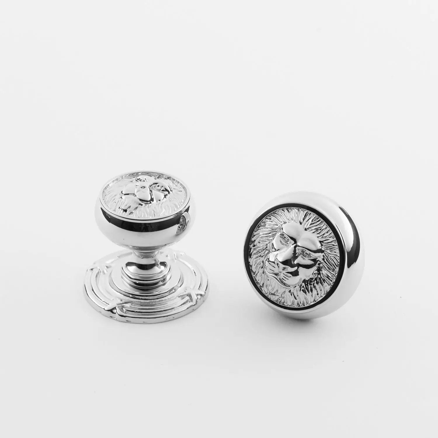 polished chrome knob