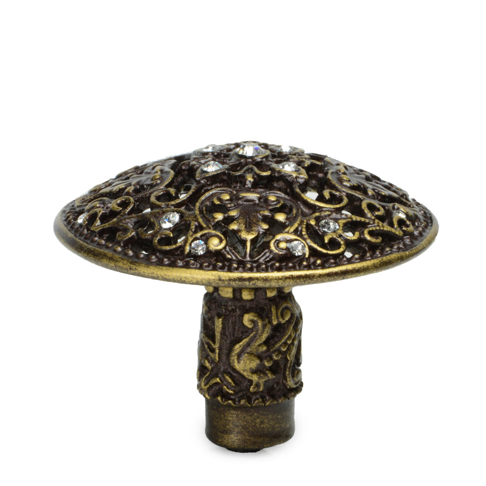 Carpe Diem Juliane Grace Large Knob - Decorated with Swarovski Crystals