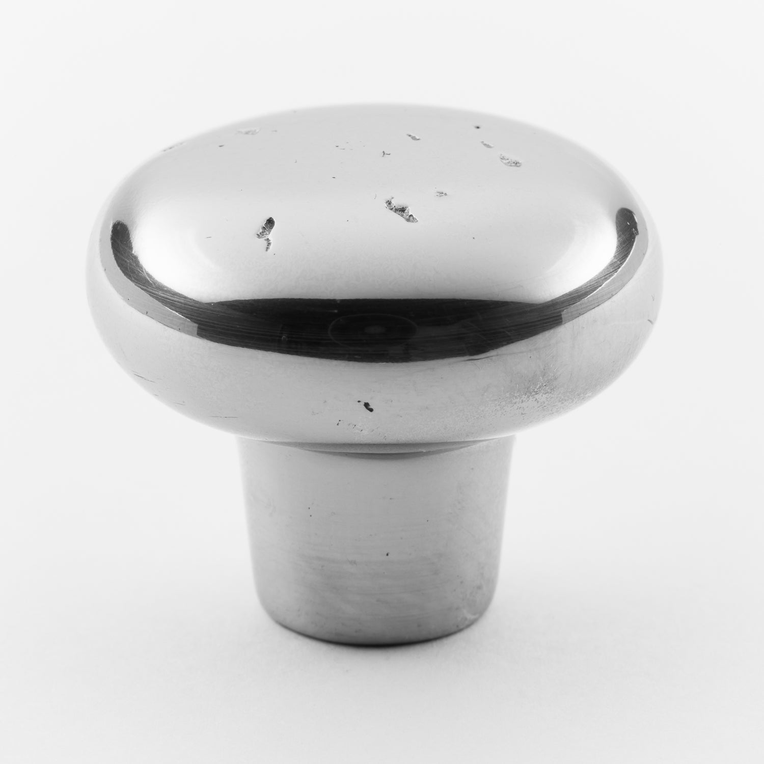 polished chrome knob