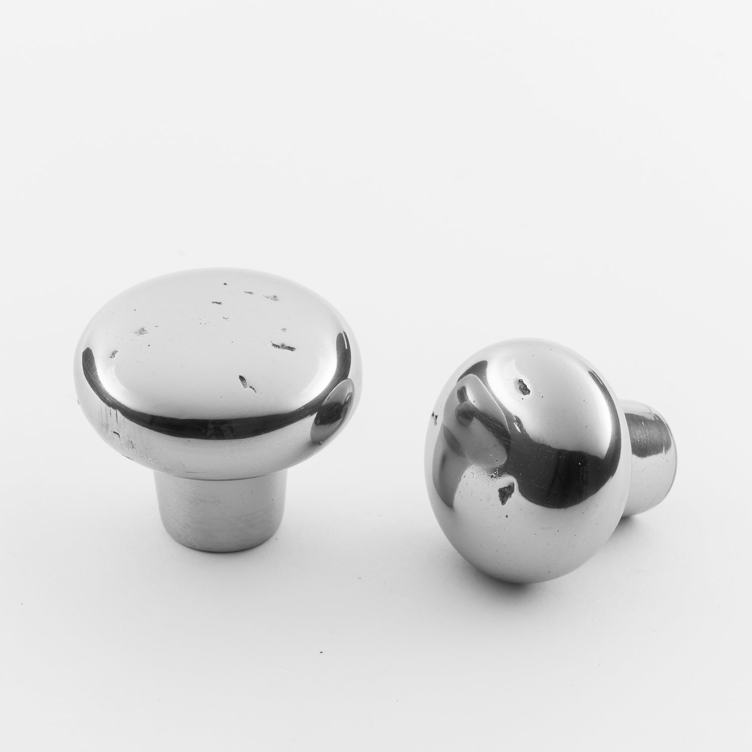 polished chrome knob