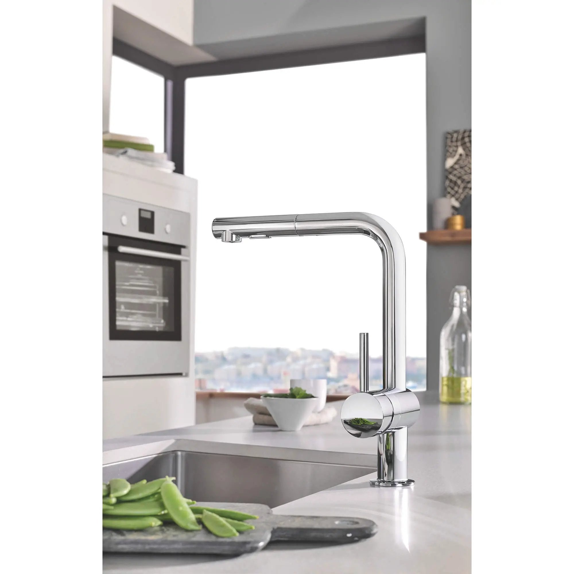 starlight chrome kitchen faucet