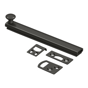 Deltana 6" Concealed Screw Surface Bolt