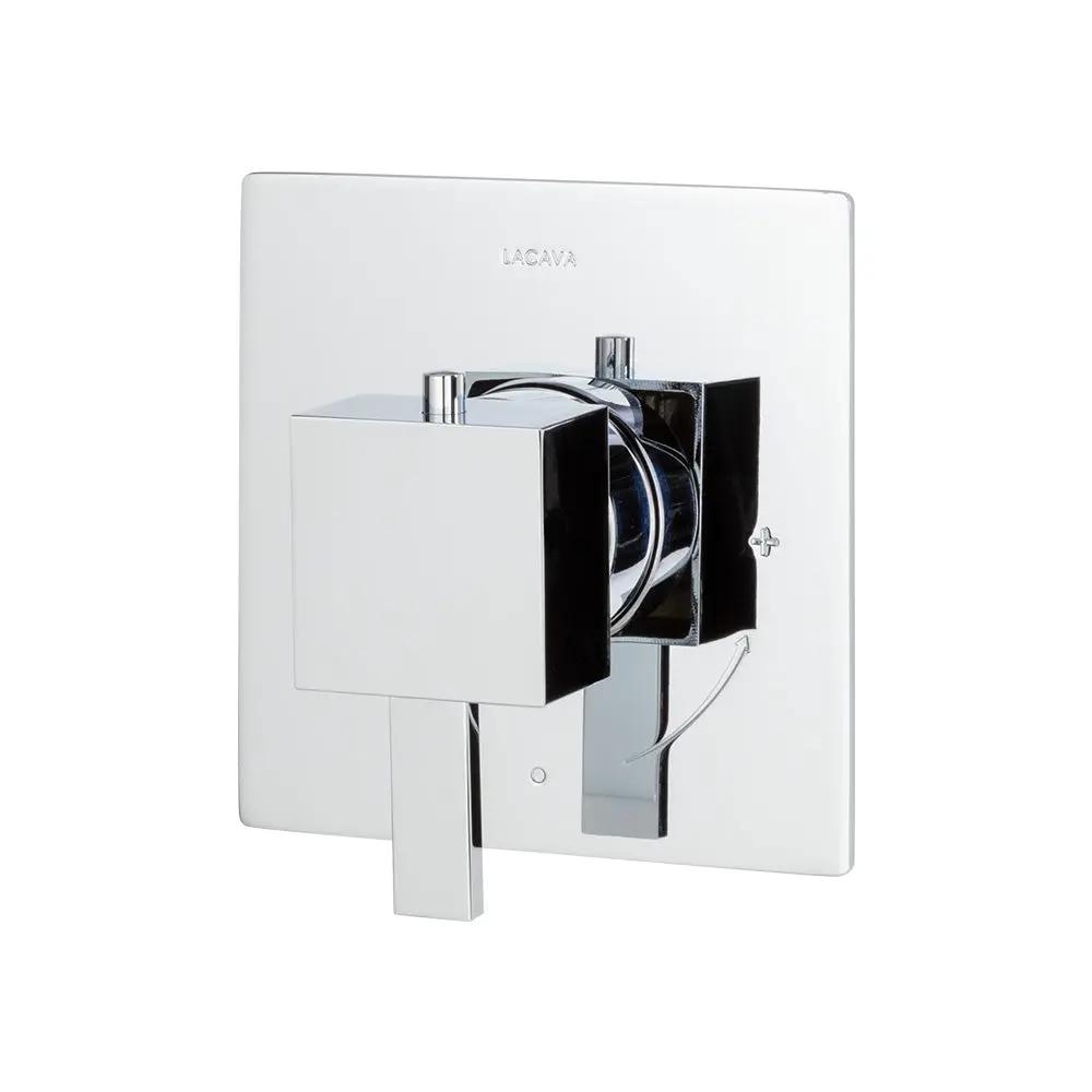 polished chrome shower trim