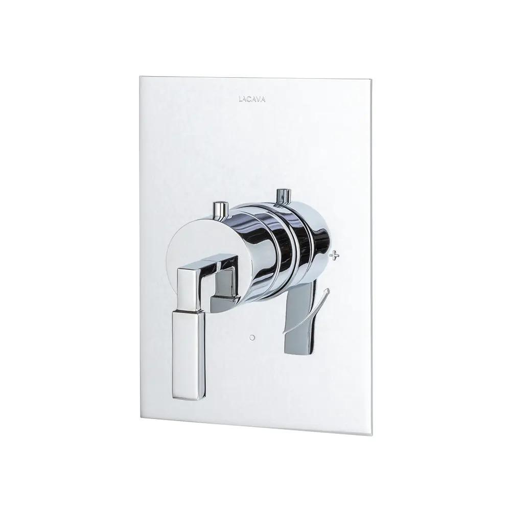polished chrome shower trim