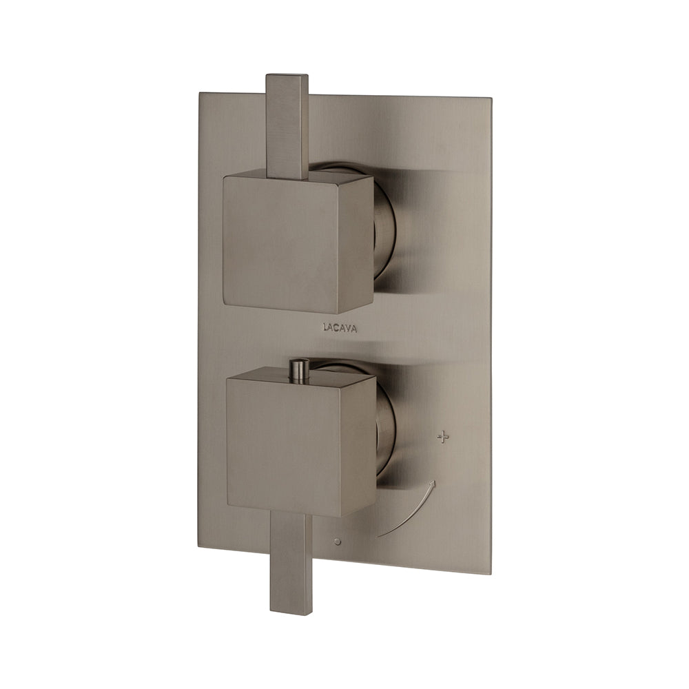 Lacava Kubista Trim Only - Thermostatic Valve W/2 Way Diverter + Off Gpm 8.5