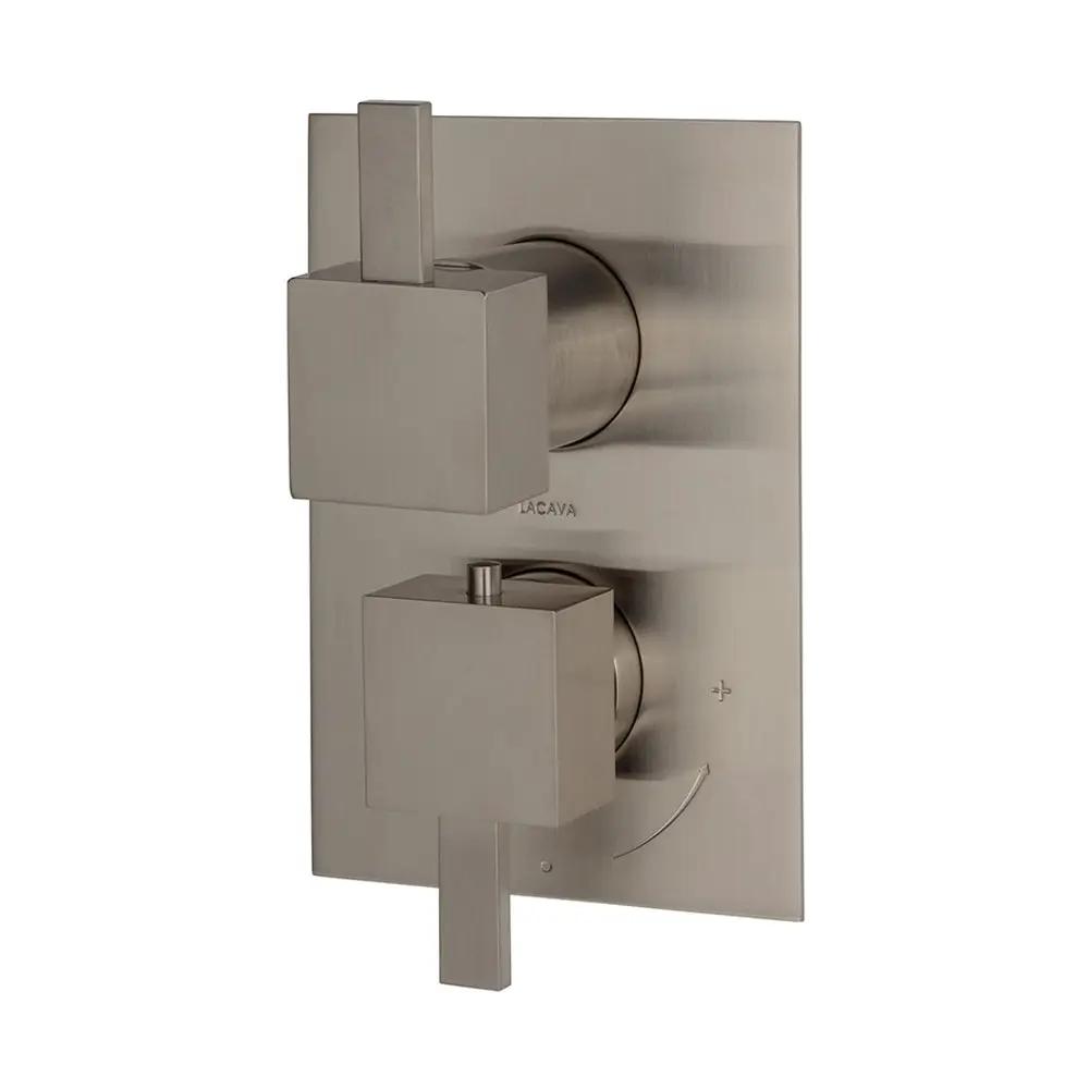 Lacava Kubista Trim Only - Thermostatic Valve W/3 Way Diverter + Off Gpm 8 by Lacava