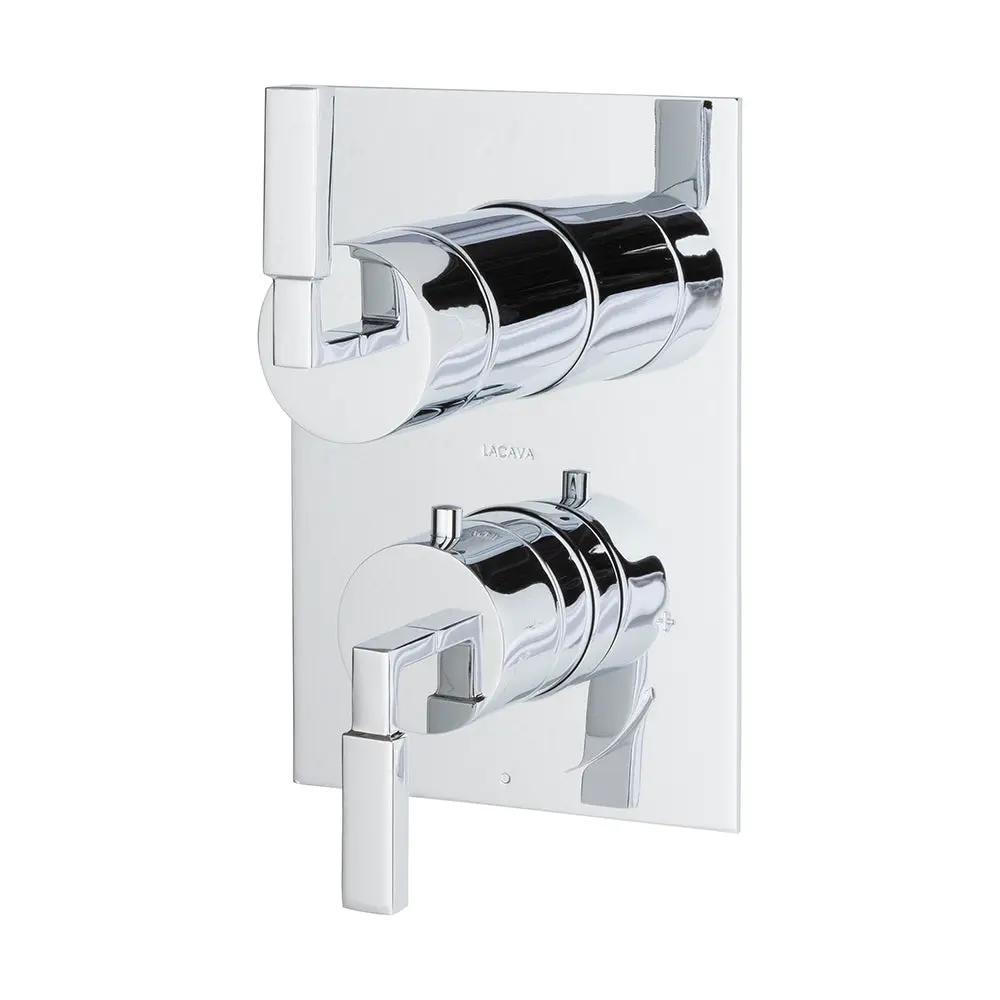polished chrome shower trim