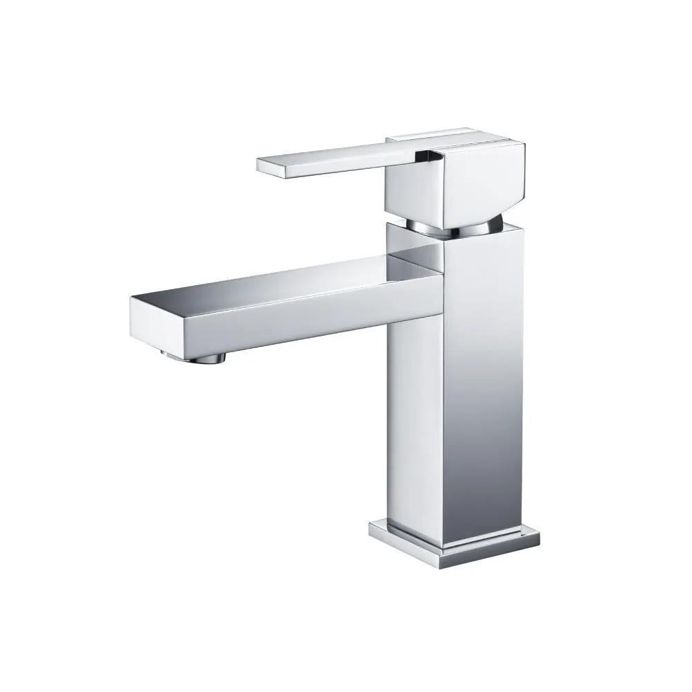 chrome bathroom faucet