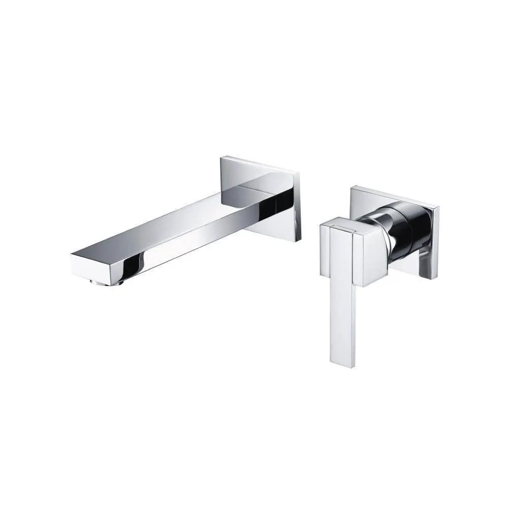chrome bathroom faucet