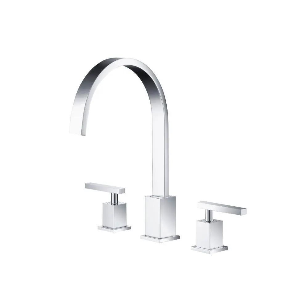 chrome bathroom faucet