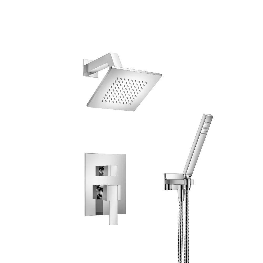 chrome shower set