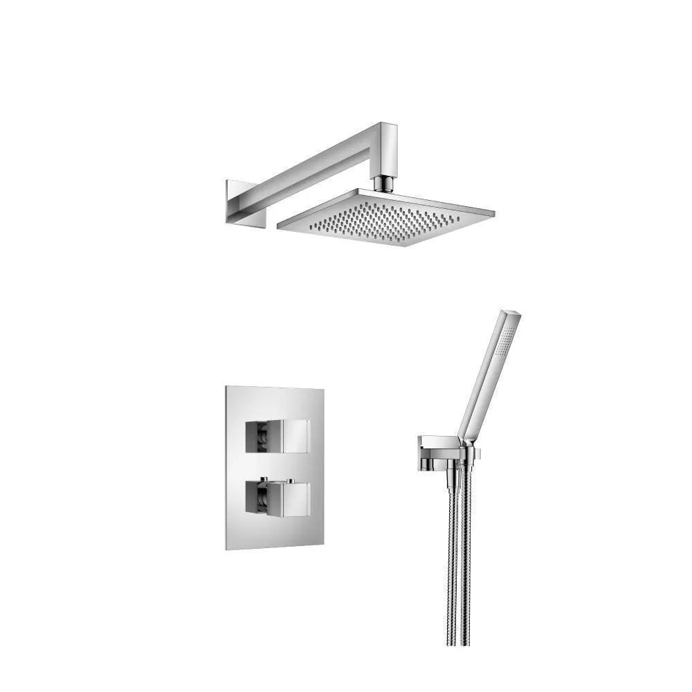chrome shower set