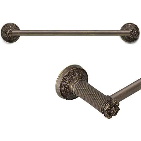 antique brass towel bars/rack