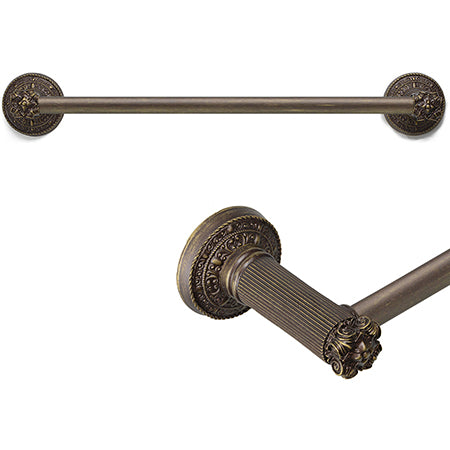 antique brass towel bars/rack