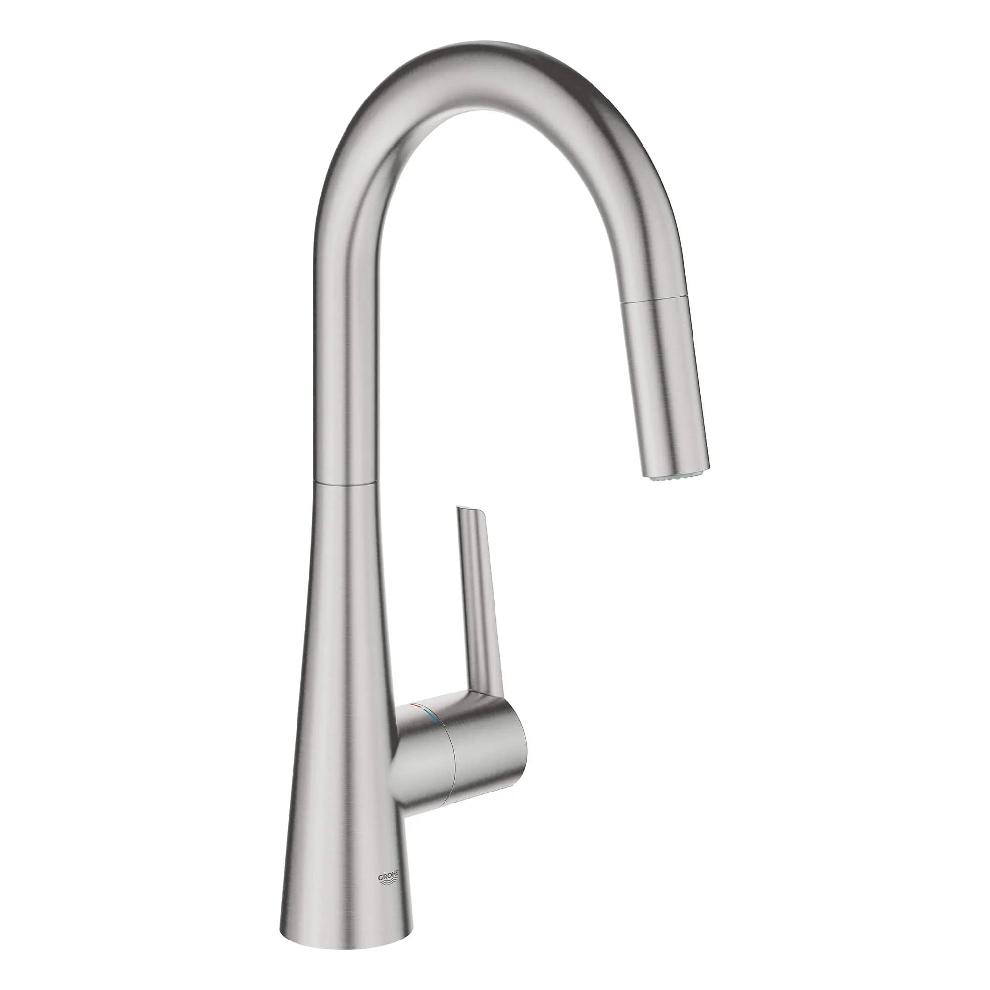 Grohe Zedra Single-Handle Pull Down Kitchen Faucet Dual Spray 1.75 GPM by Grohe