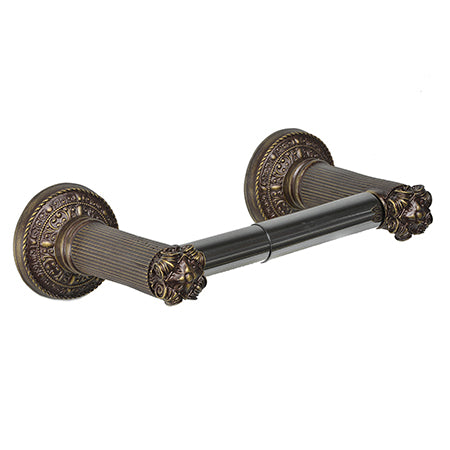 antique brass toilet paper holder