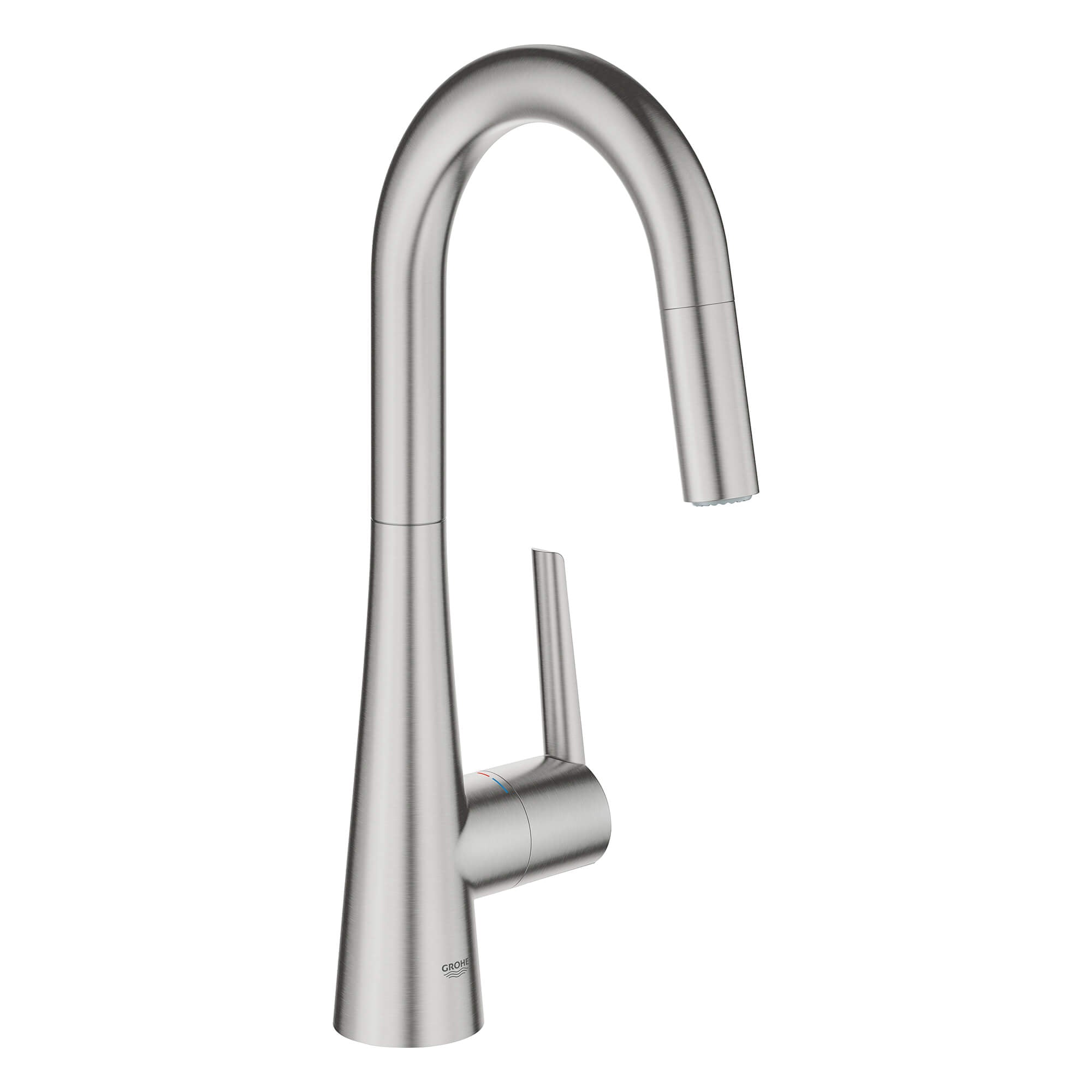 Grohe Zedra Single-Handle Pull Down Dual Spray Prep Faucet 1.75 GPM