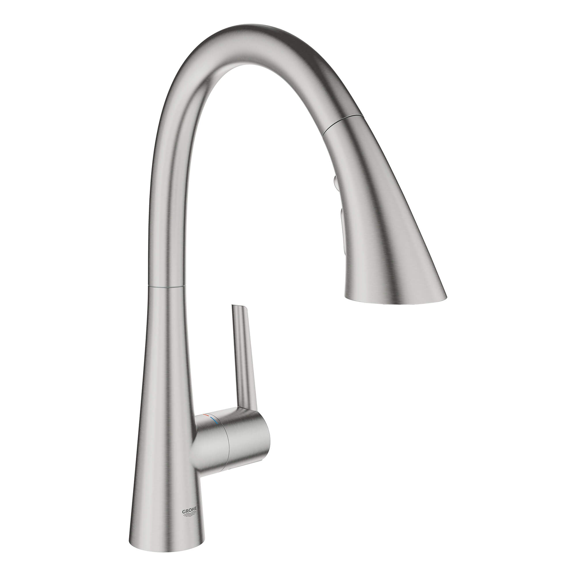 Grohe Zedra Single-Handle Pull Down Kitchen Faucet Triple Spray 1.75 GPM