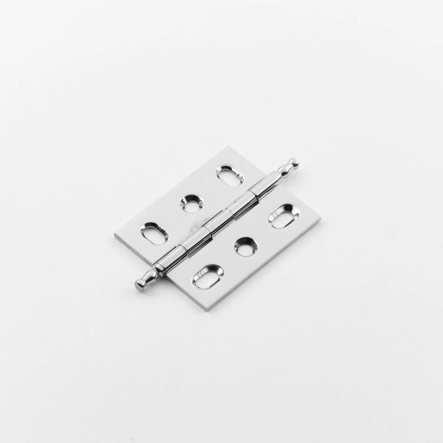 polished chrome hinge