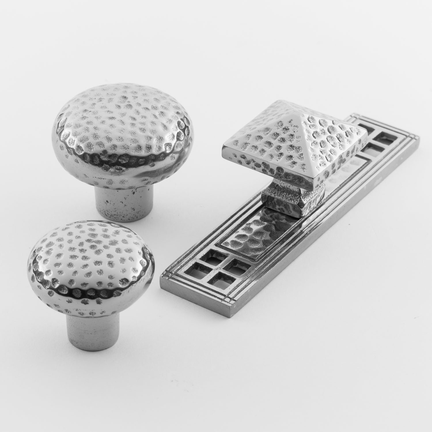 polished chrome knob