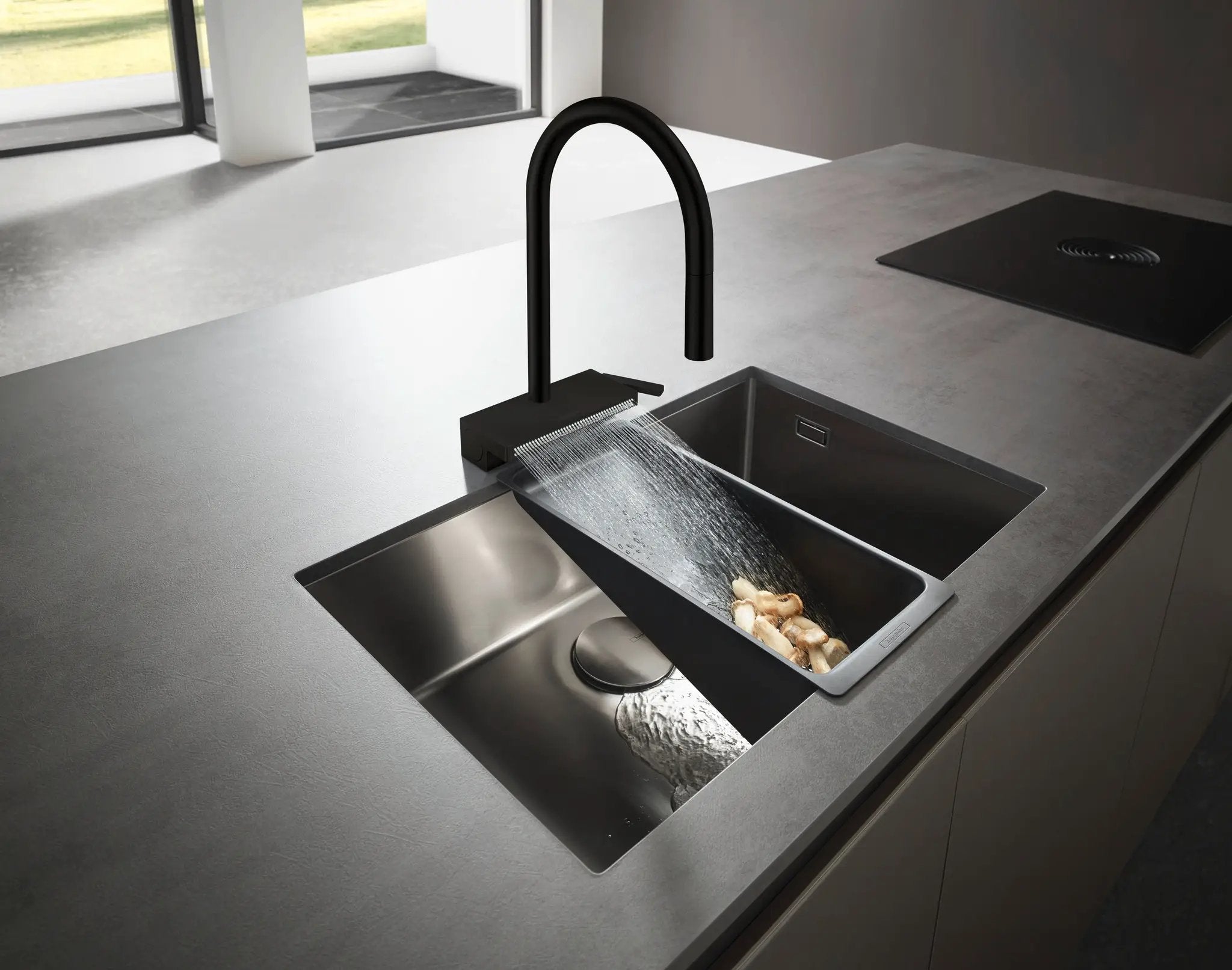 matte black kitchen faucet