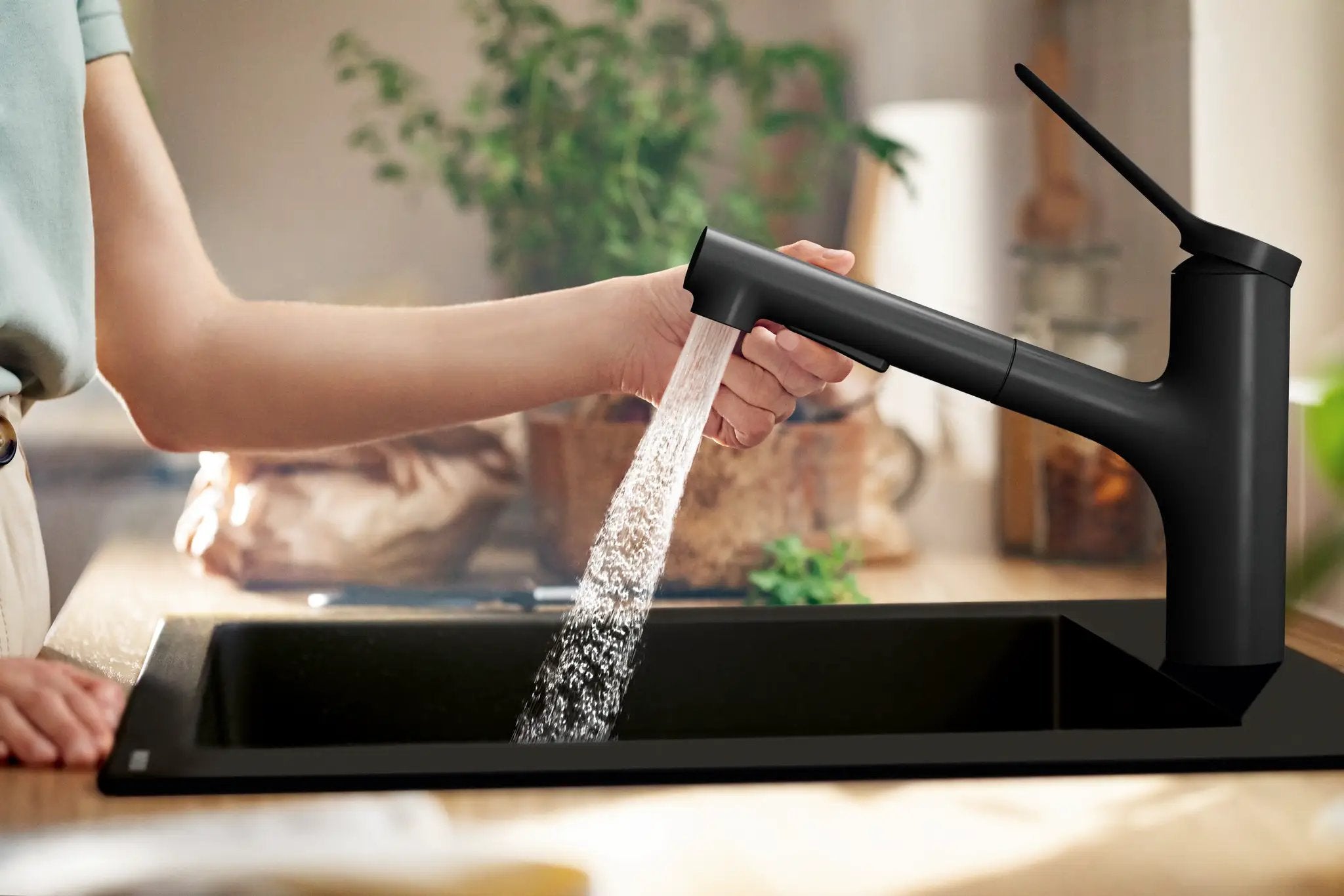 matte black kitchen faucet