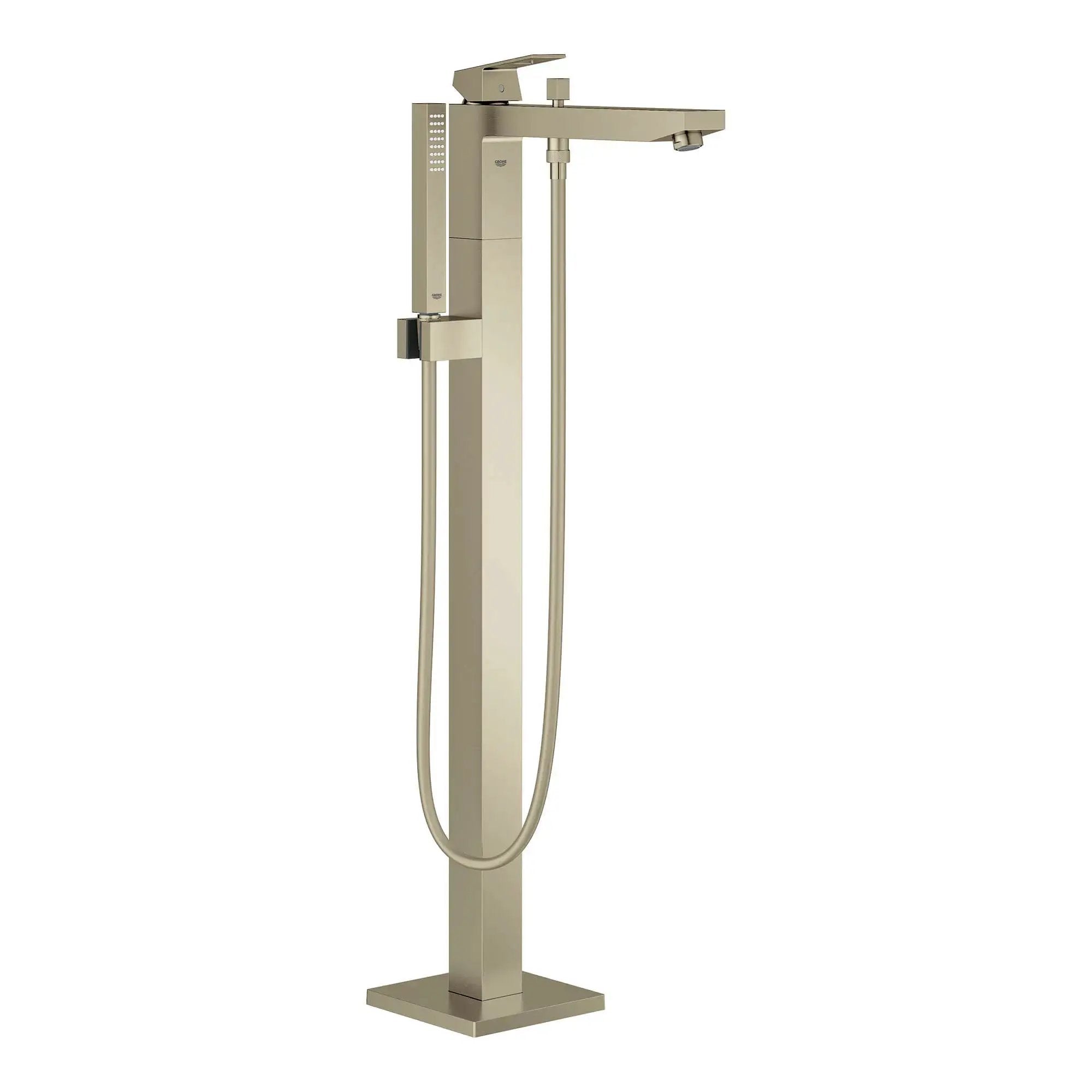 Grohe Eurocube Single-Handle Freestanding Tub Faucet with 1.75 GPM (6.6 L/min) Hand Shower by Grohe