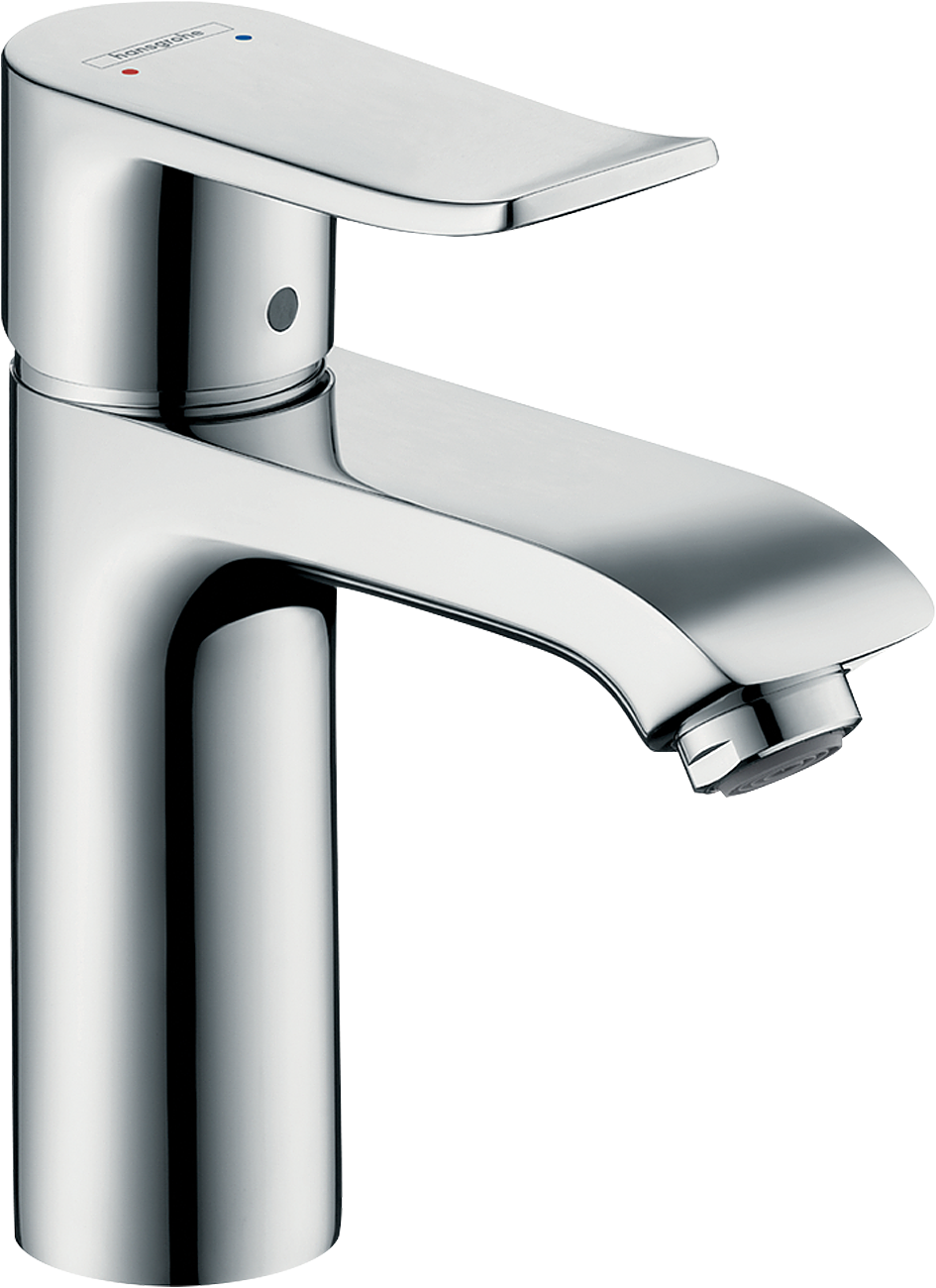 chrome bathroom faucet