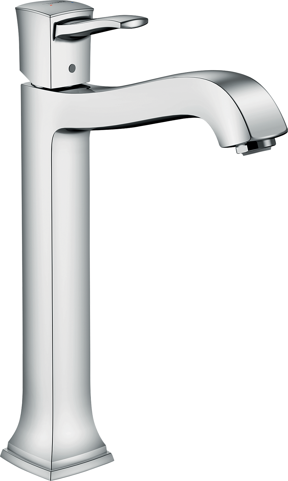 chrome bathroom faucet