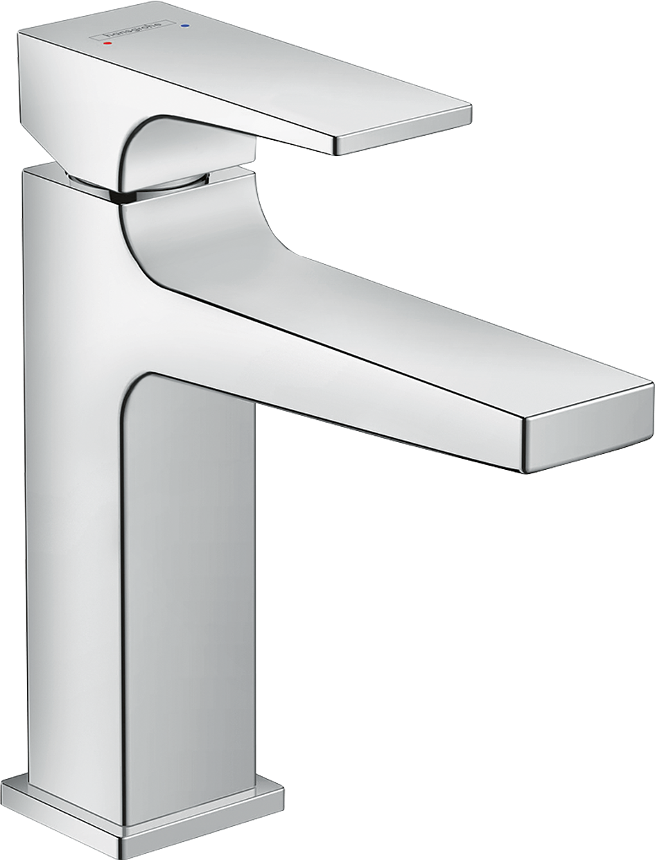 chrome bathroom faucet