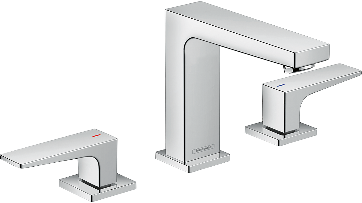 chrome bathroom faucet