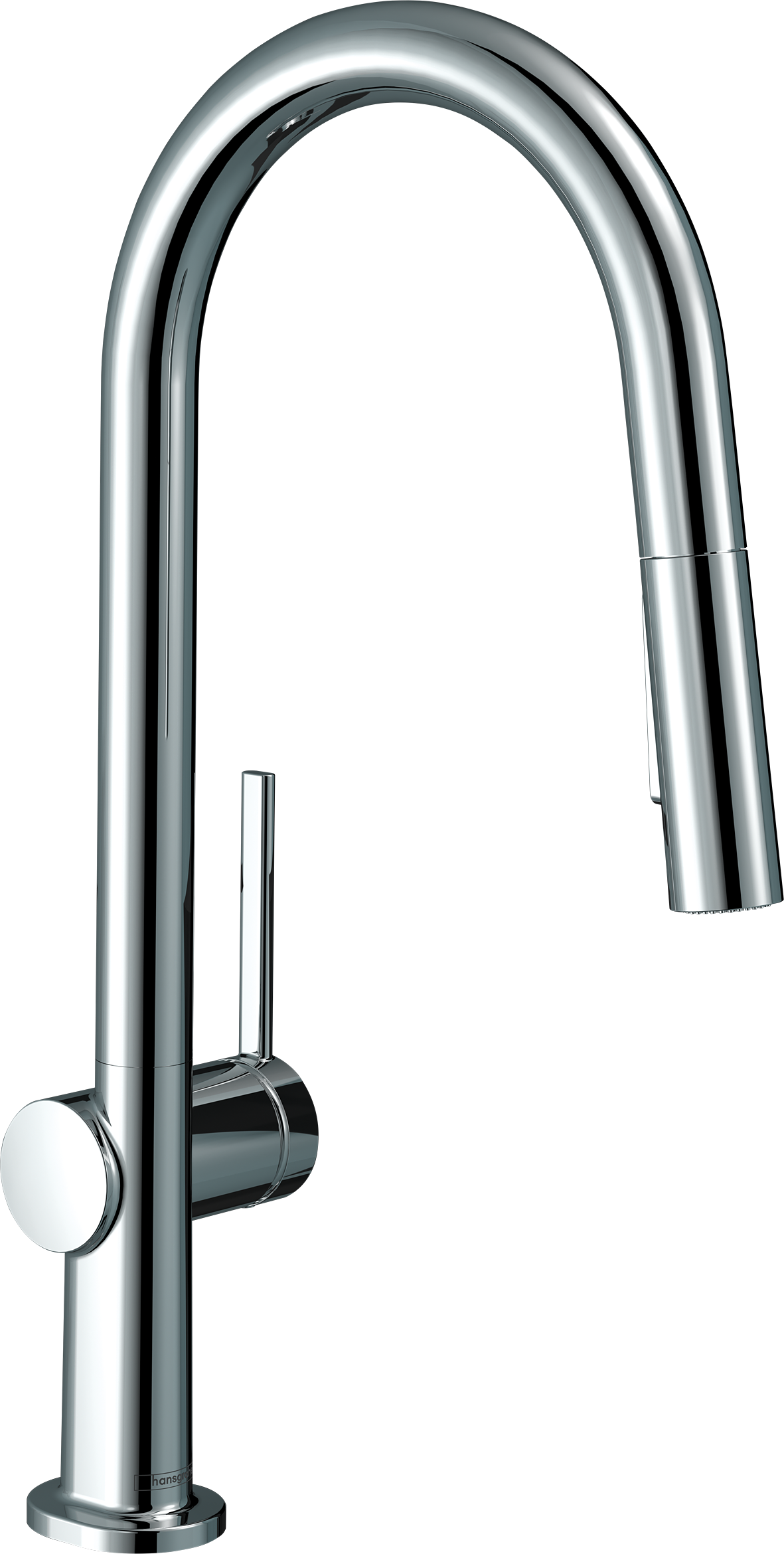 chrome kitchen faucet