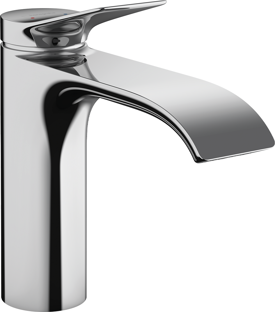 chrome bathroom faucet
