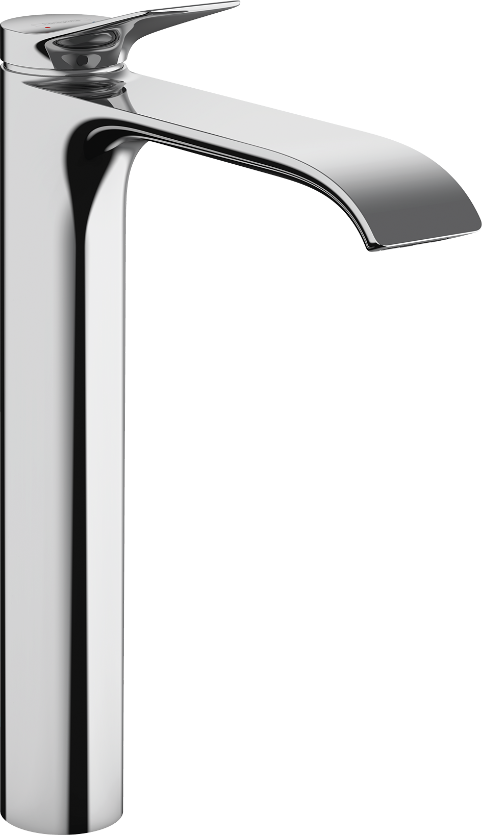 chrome bathroom faucet