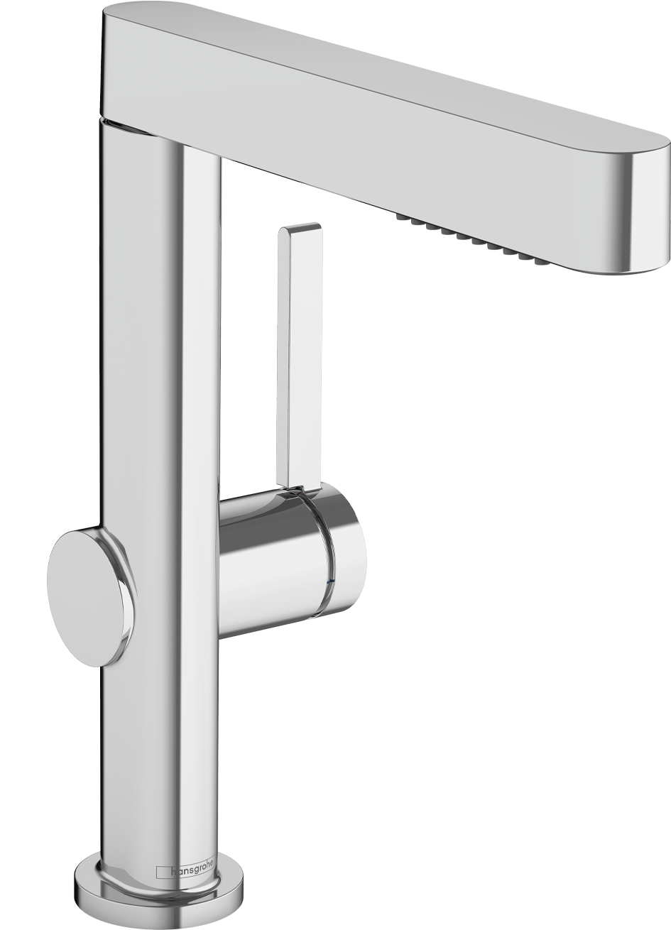 chrome bathroom faucet