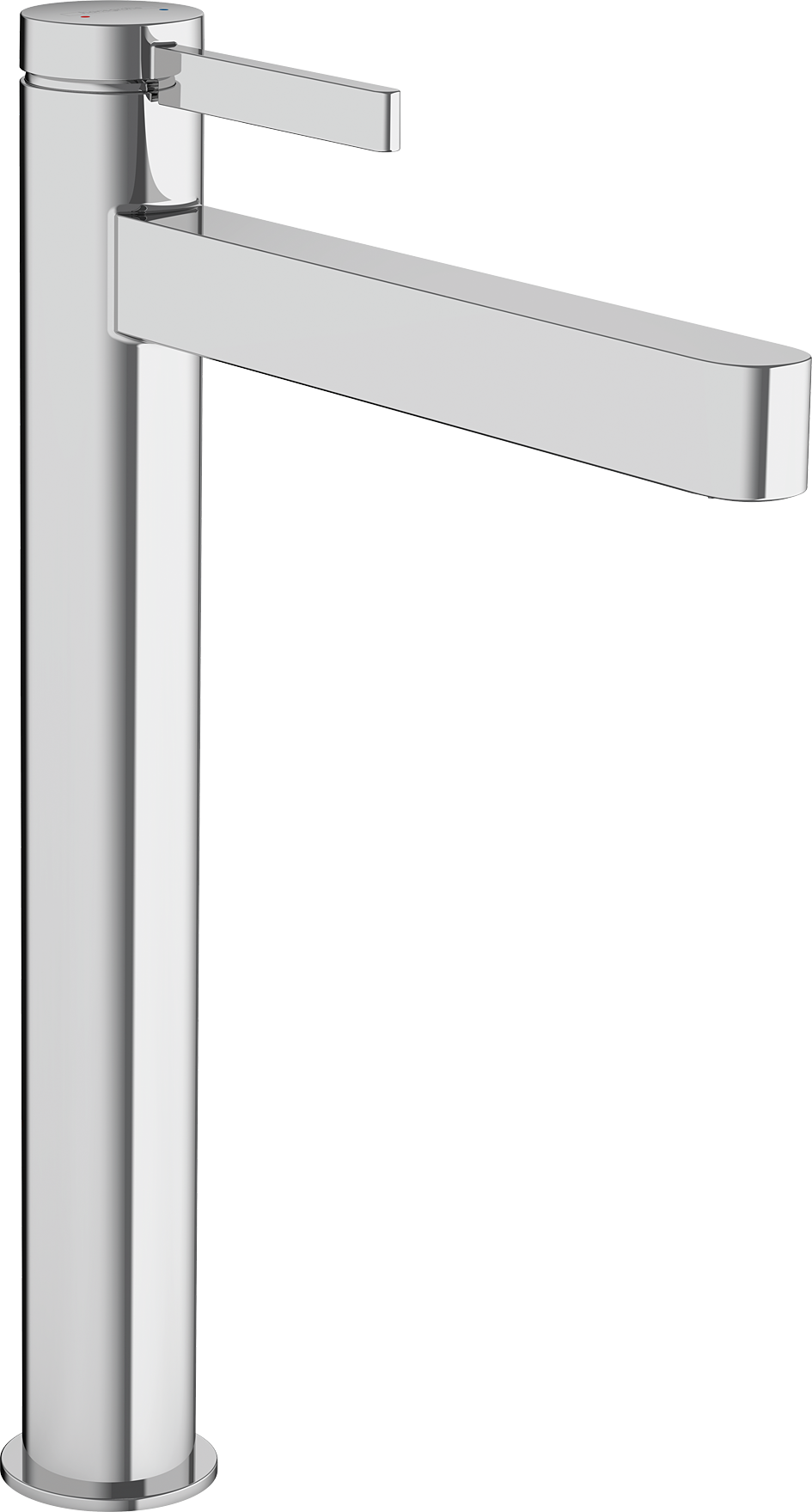 chrome bathroom faucet