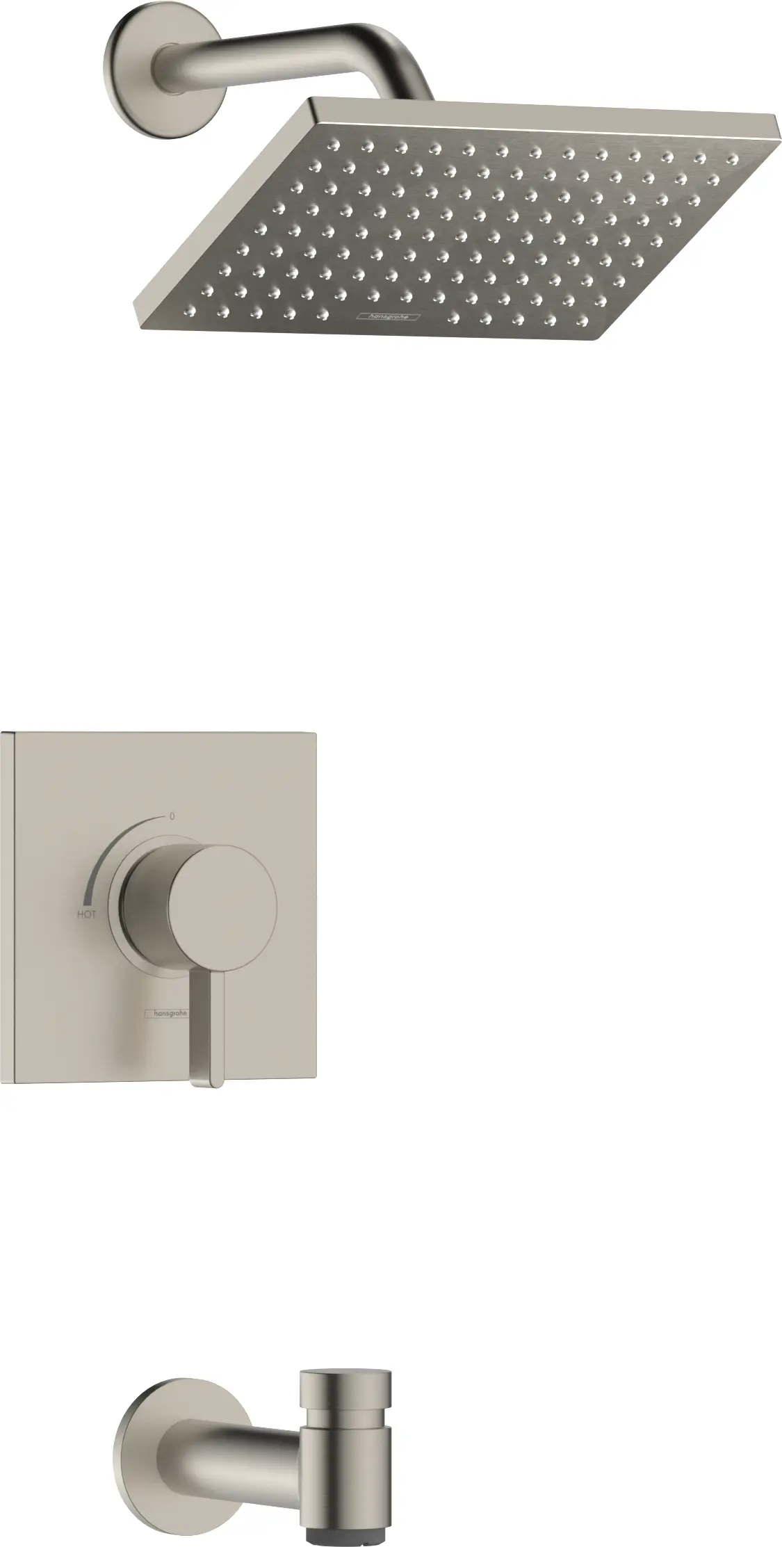 Hansgrohe Vernis Shape Pressure Balance Tub/Shower Set, 1.75 GPM by Hansgrohe