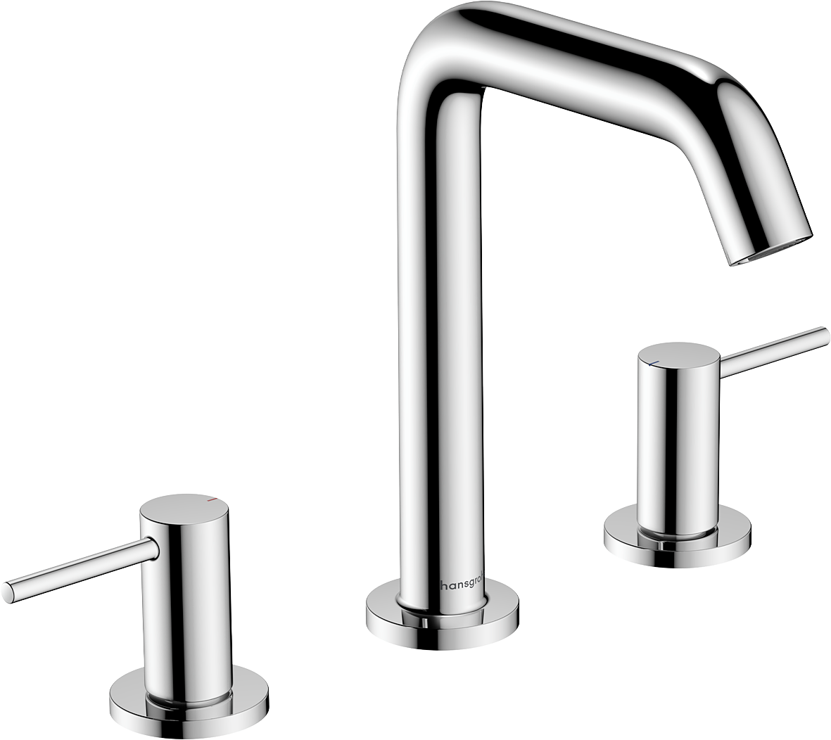 chrome bathroom faucet