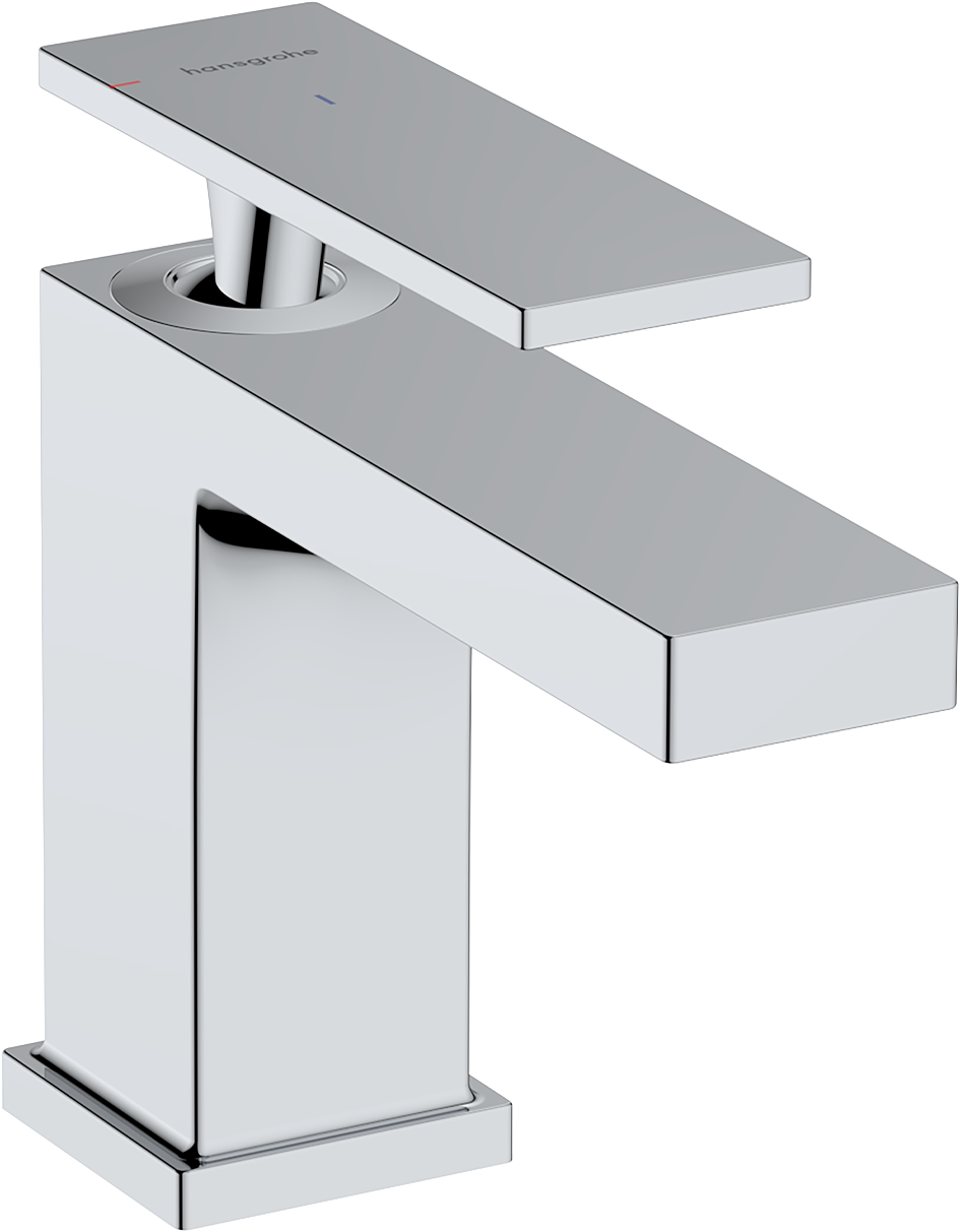 chrome bathroom faucet