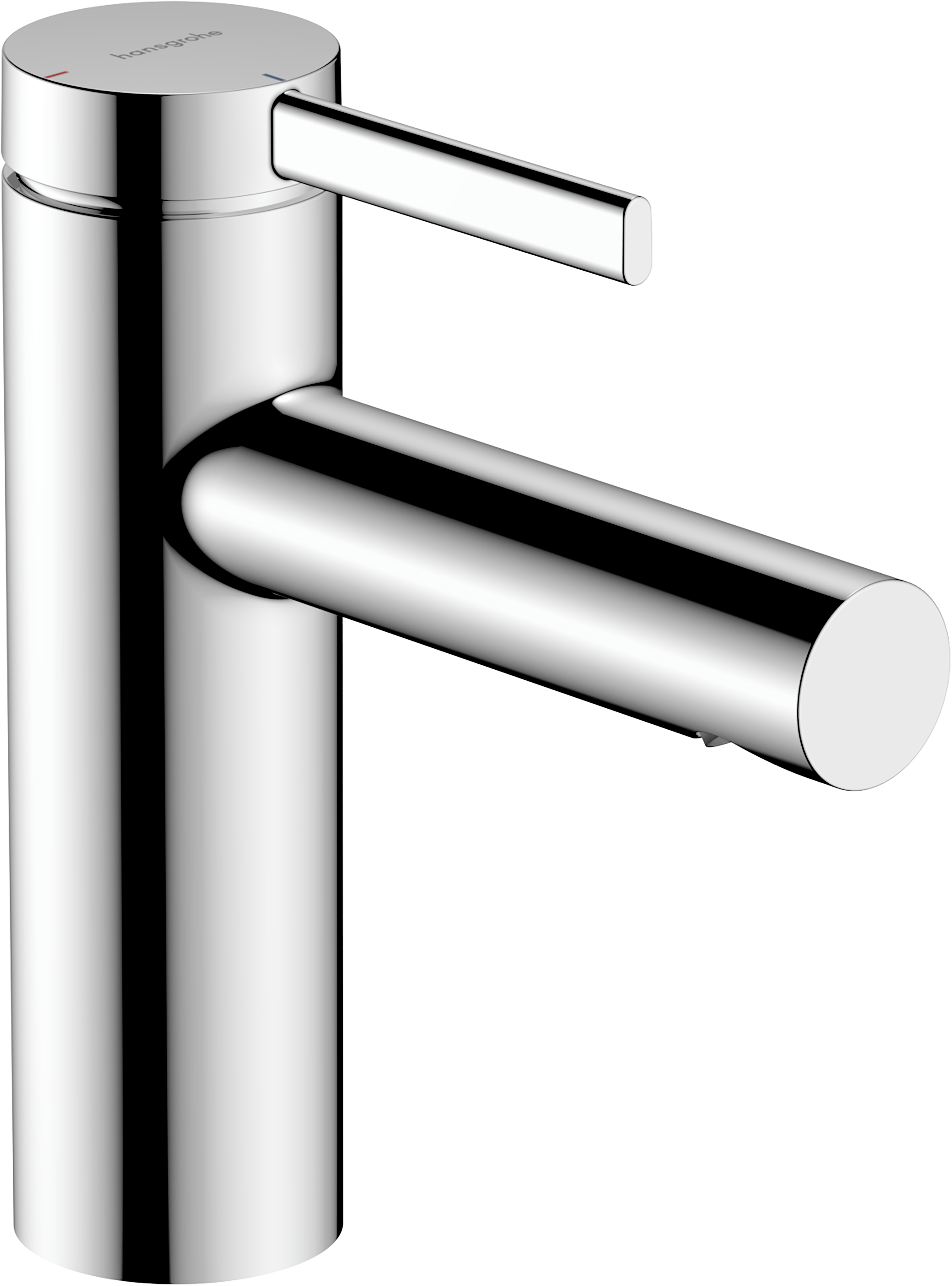 chrome bathroom faucet