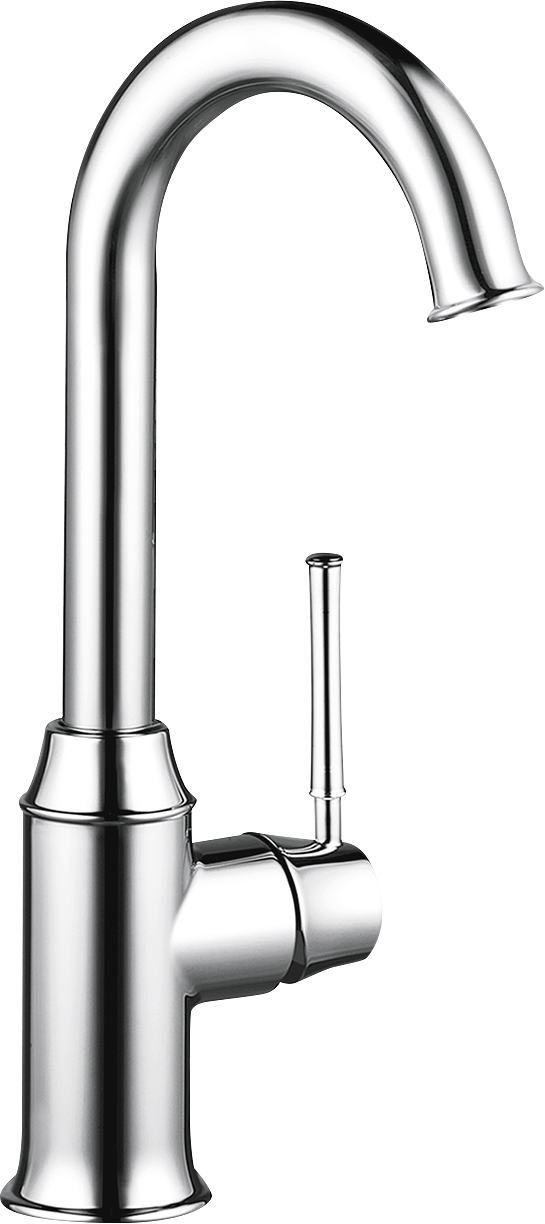 chrome kitchen faucet